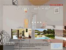 Tablet Screenshot of hotel-grimaud.com